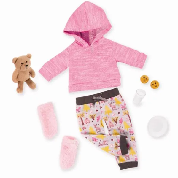 Our Generation Puppenkleidung Deluxe - Pyjama und Teddybär